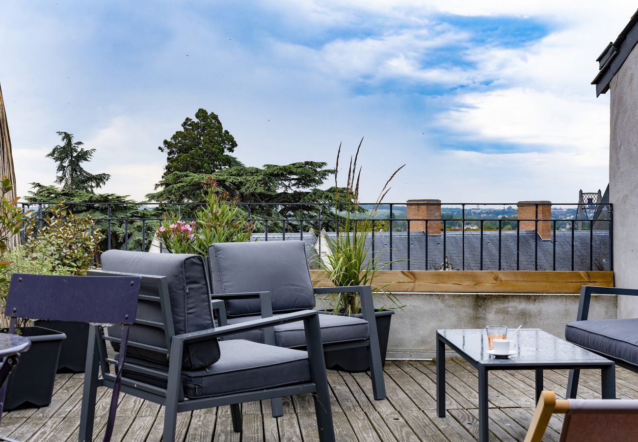 Appartement à Ancenis - T2 avec terrasse vue dégagée vallée de la Loire