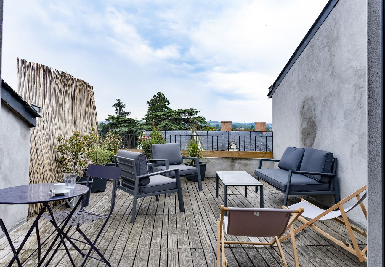 Appartement à Ancenis - T2 avec terrasse vue dégagée vallée de la Loire