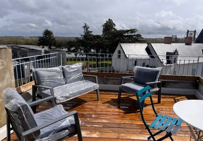 Appartement à Ancenis - Grand gîte - terrasse vue sur Loire et Château d'Ancenis Appartement à Ancenis - Grand gîte - terrasse vue sur Loire et Château d'Ancenis